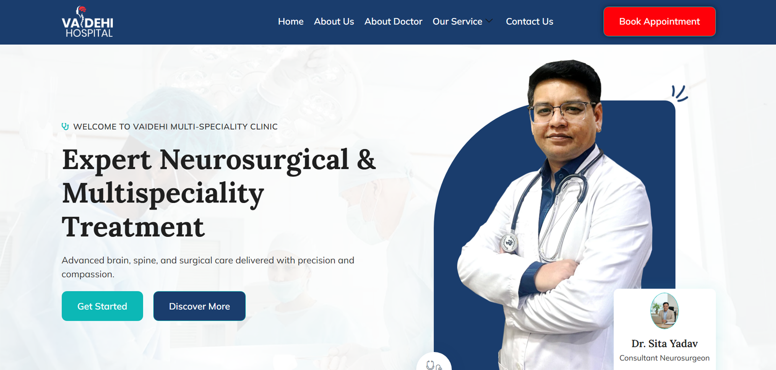 Dr Rai Dental - Dental Hospital Website